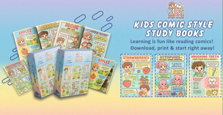 Kids Comic Style Study Books