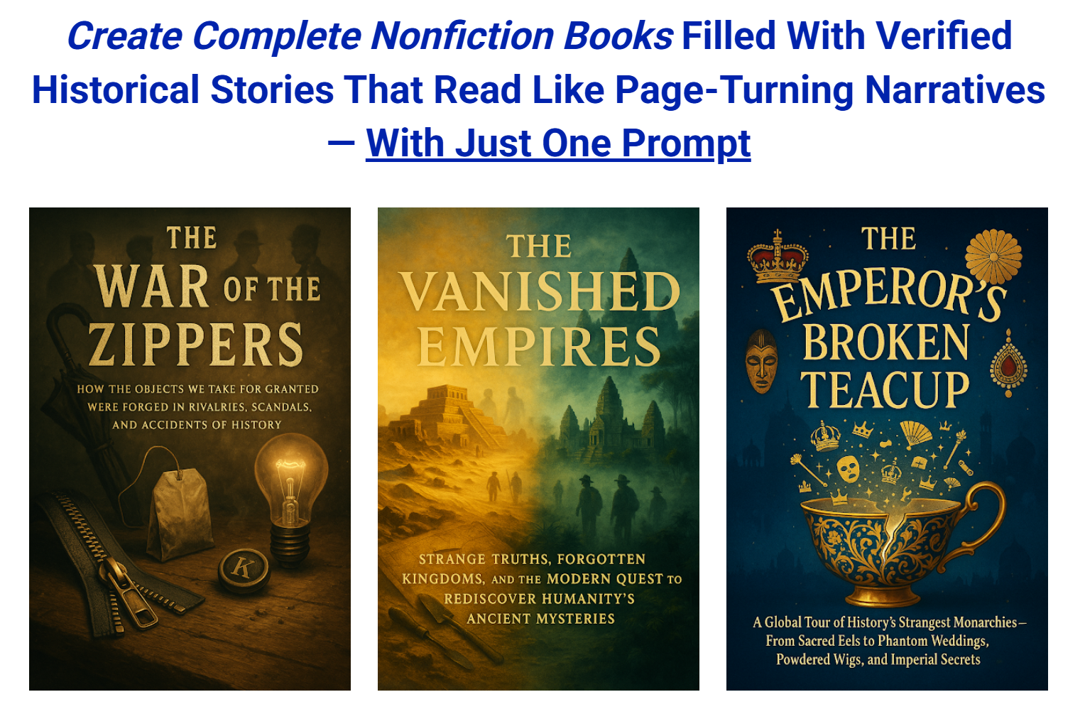 306 Prompts for Unbelievable True History Books