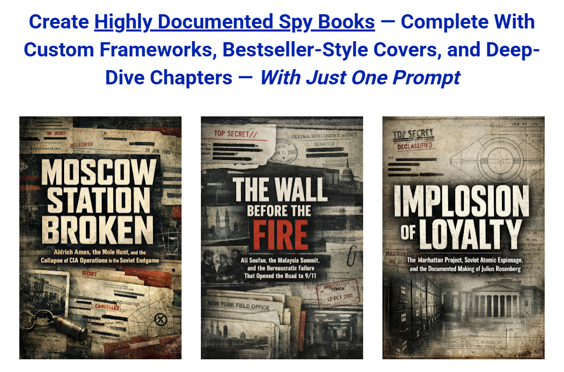 357 Prompts for Declassified Espionage Books