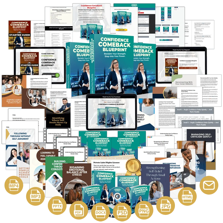 (PLR Firesale) Confidence Comeback Blueprint