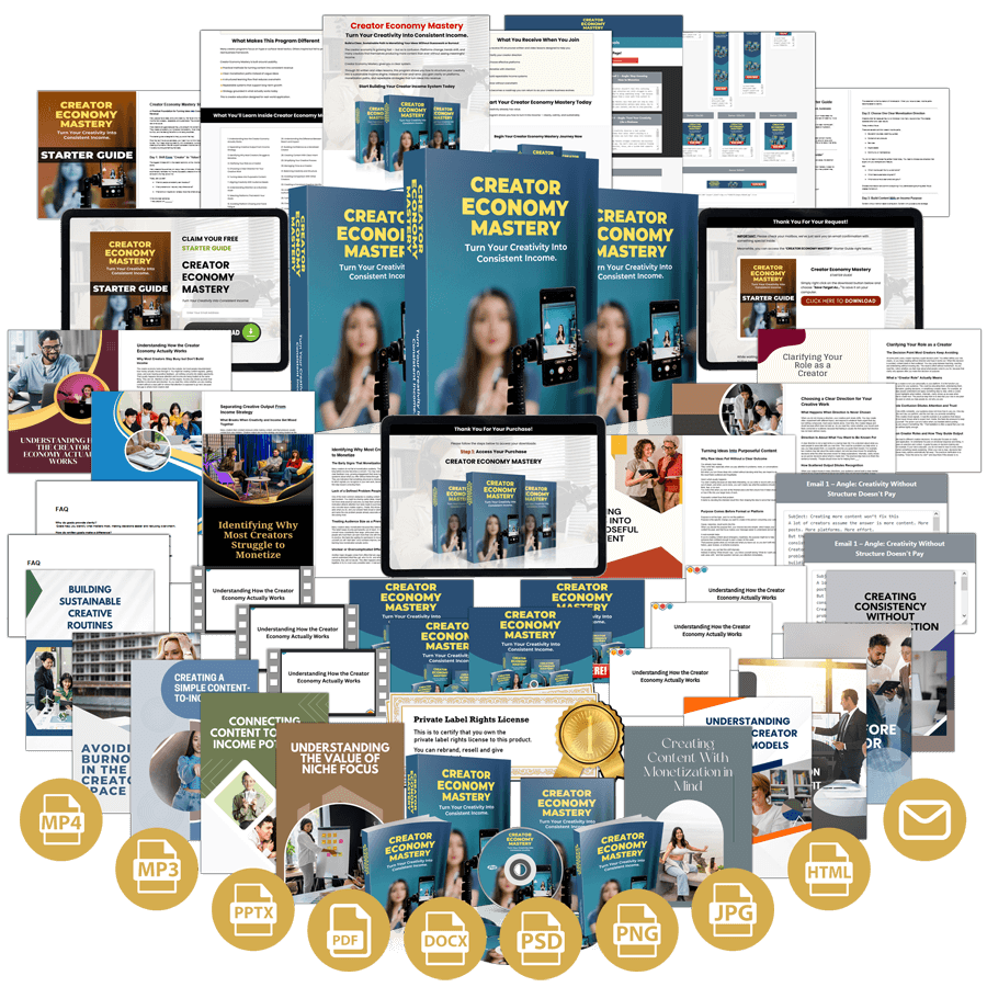 (PLR Firesale) Creator Economy Mastery