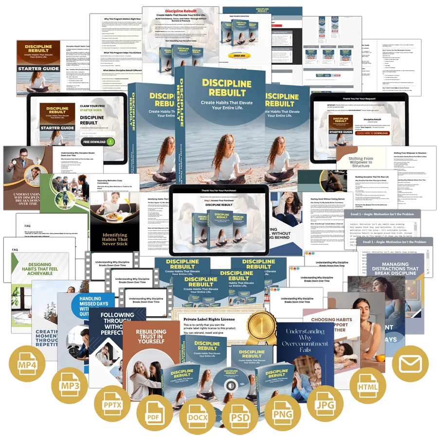 (PLR Firesale) Discipline Rebuilt