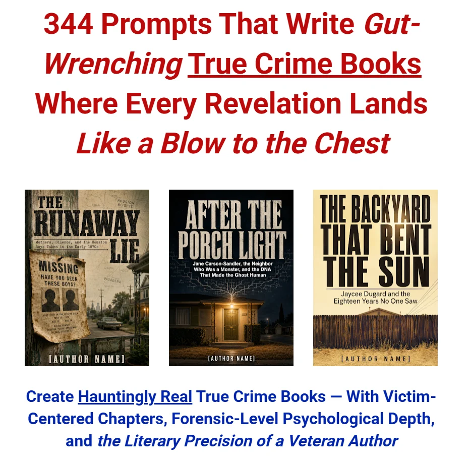 344 Prompts for Gut-Wrenching True Crime Books